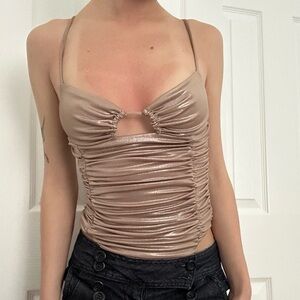 Zara sparkly glittery clubby top cami
